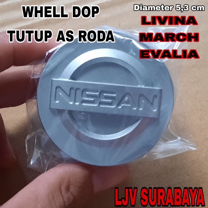 TUTUP DOP VELG NISSAN GRAND LIVINA MARCH EVALIA WHEEL DOP LOGO NISSAN