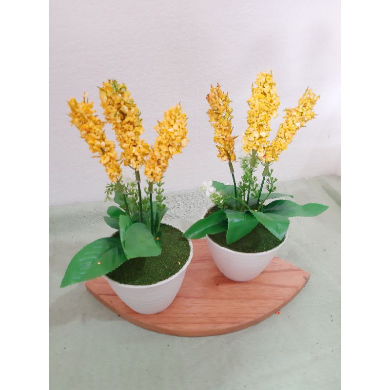 rangkaian bunga lavender bunga artificial bunga meja bunga hias dekorasi pot bunga-5
