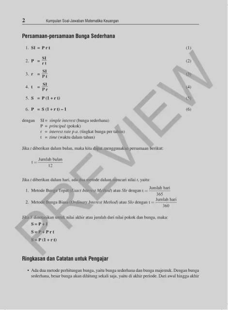 Buku Kumpulan Soal Jawaban Matematika Keuangan E2 Penulis