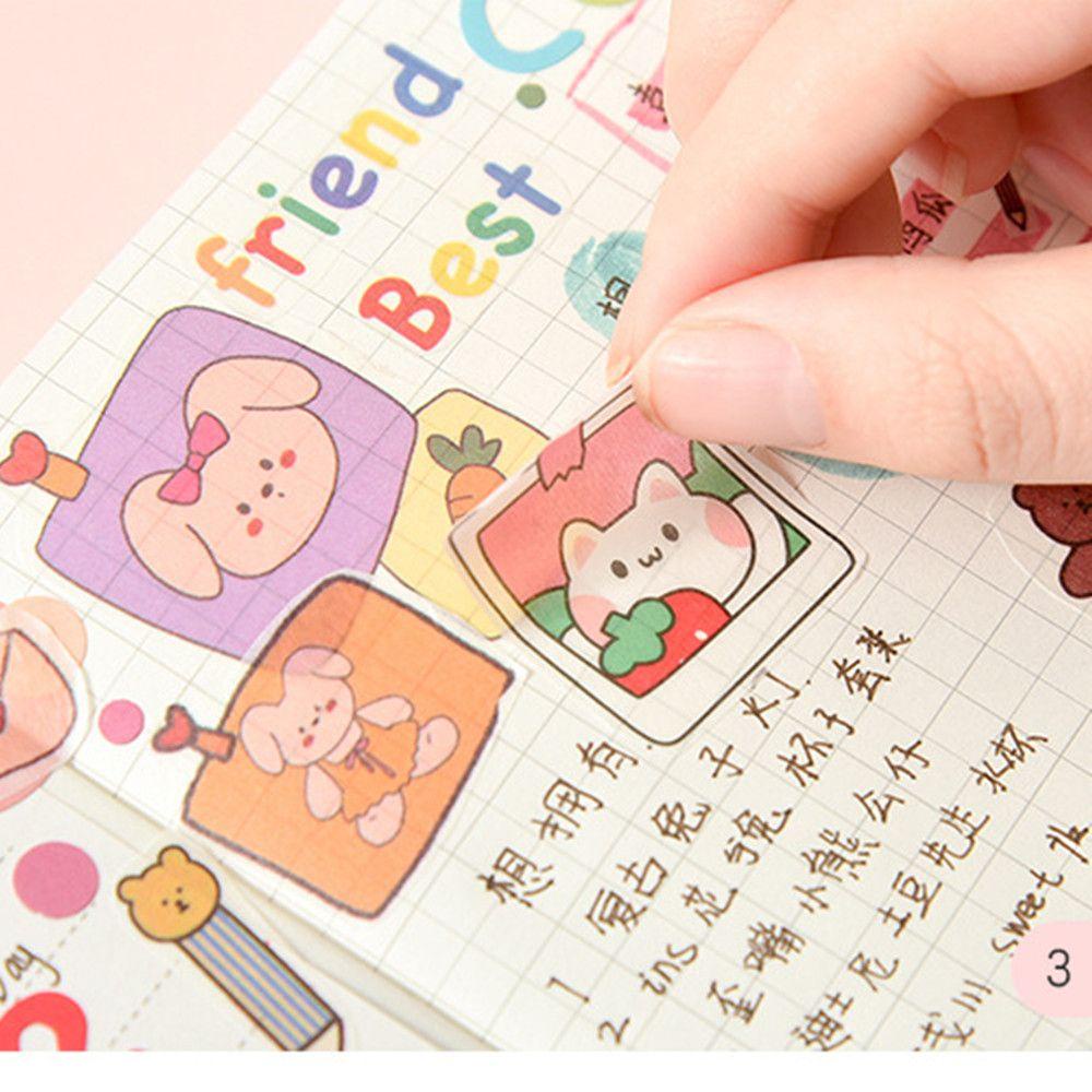 Populer Lucu Kartun Diary Dekorasi DIY Craft Notebook Album Jurnal Washi Paper