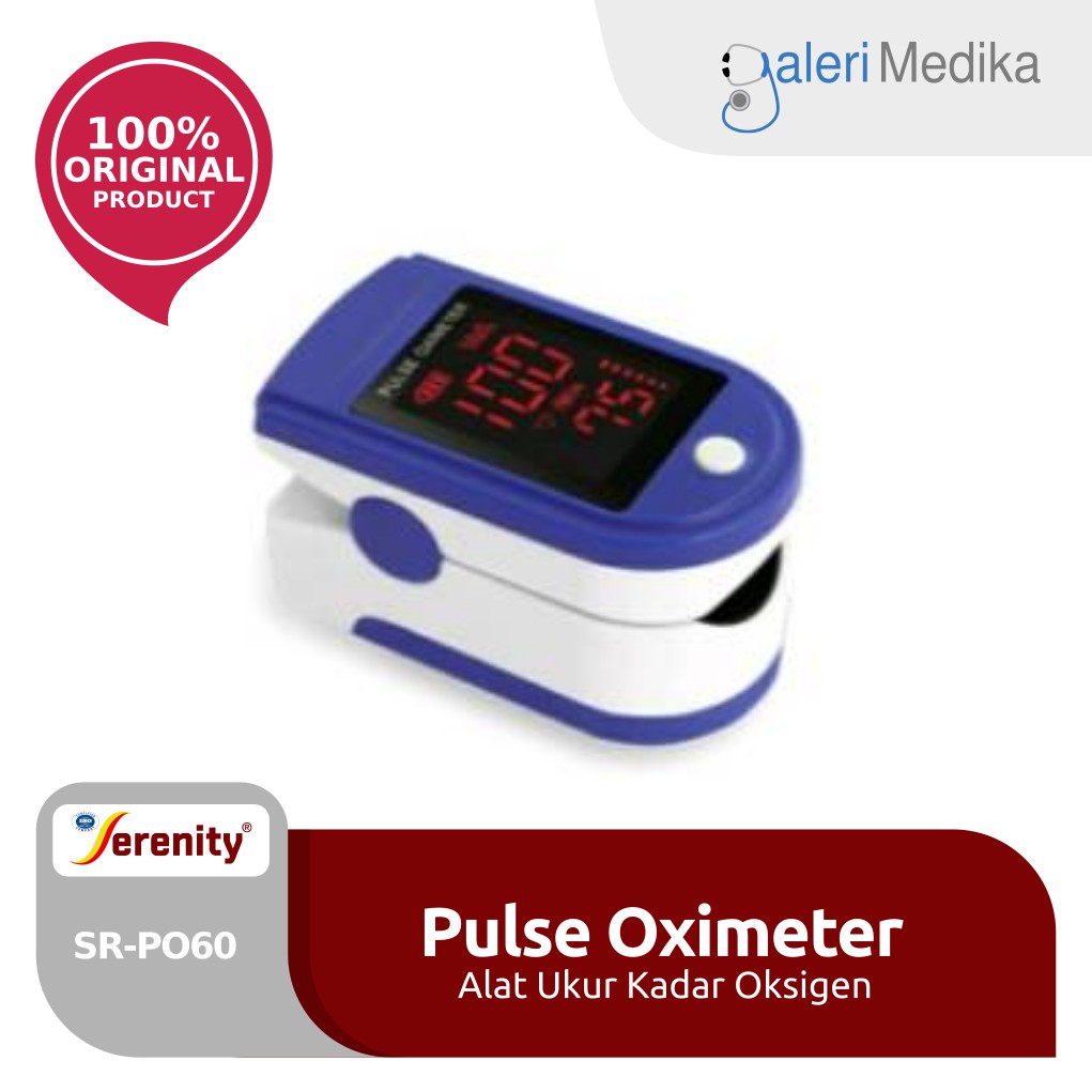 Pulse Oximeter Serenity SR-PO60 / PO 60 / PO-60 - Alat Saturasi SpO2 Pulse Oxymeter