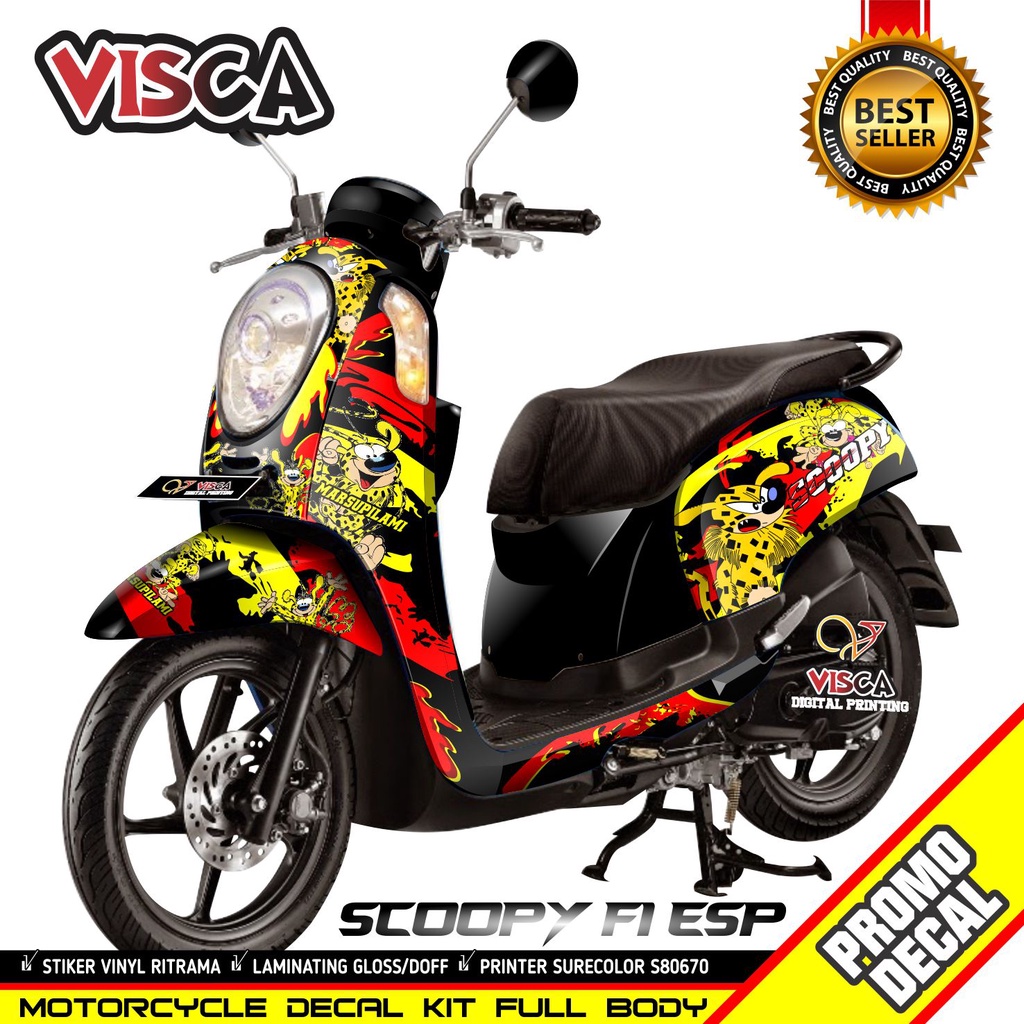 Decal Scoopy Fi 2015 2016 Full Body Stiker Scoopy Fi 2015 2016 Full Body Striping Scoopy Fi 2015 201