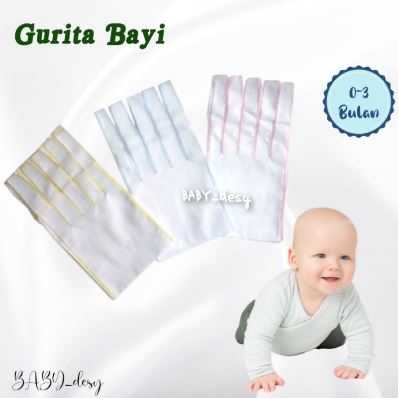 GURITA BAYI TALI PUTIH HALUS (3PCS) /  GURITA BAYI IKAT