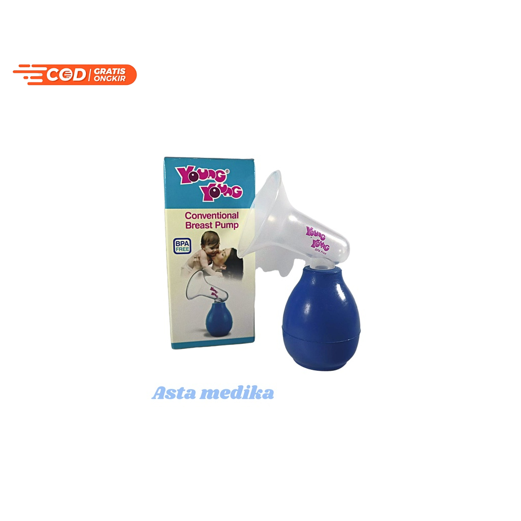 Young Young Pompa Asi Manual Kedap Udara BPA Free Bebas Bahan Kimia Breast Pump IL-301