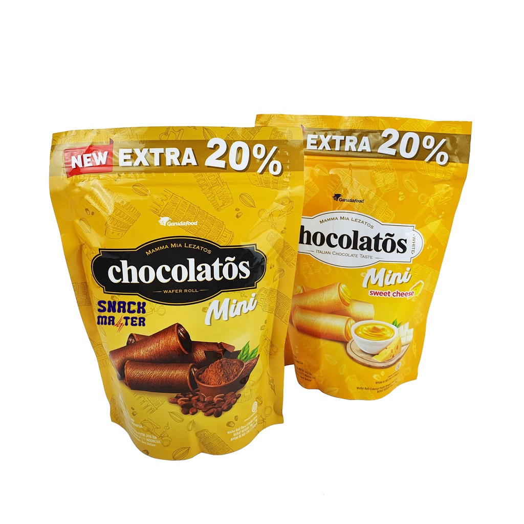 

Chocolatos Roll Wafer Pouch - Netto 65 gr