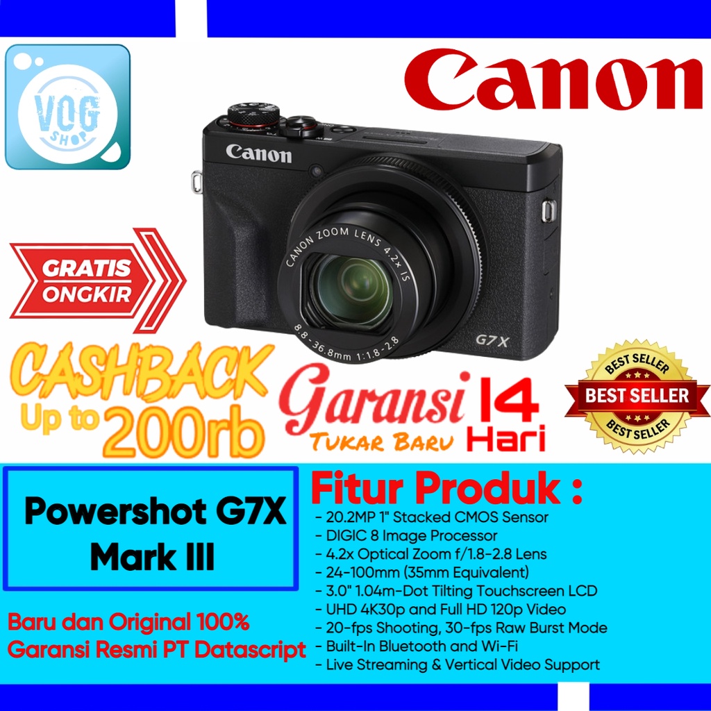 Canon Powershot G7X Mark III - Canon G7X Mark III