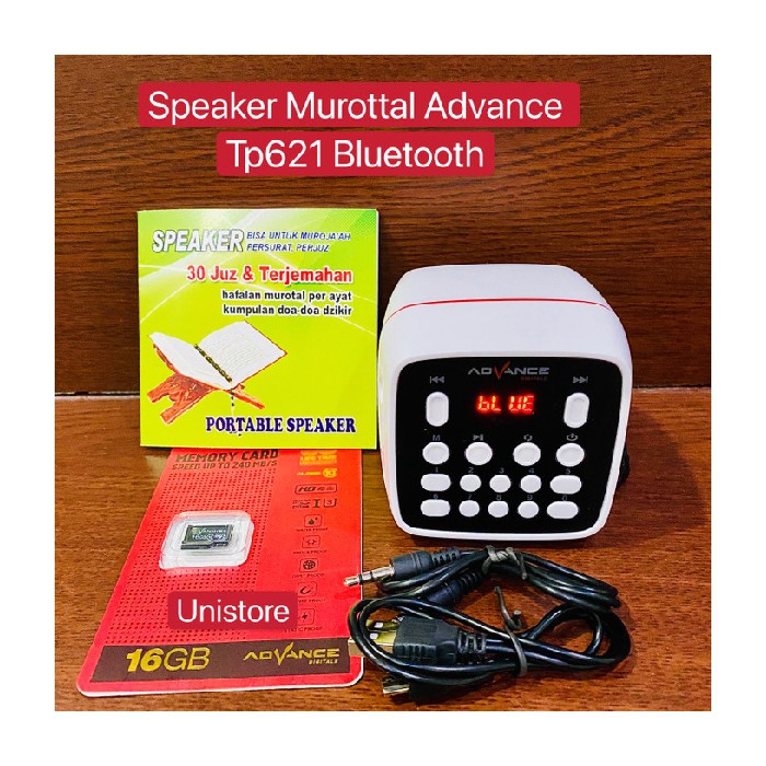 Unik Speaker murottal Al Quran Advance TP621 TP 621 Bluetooth Diskon