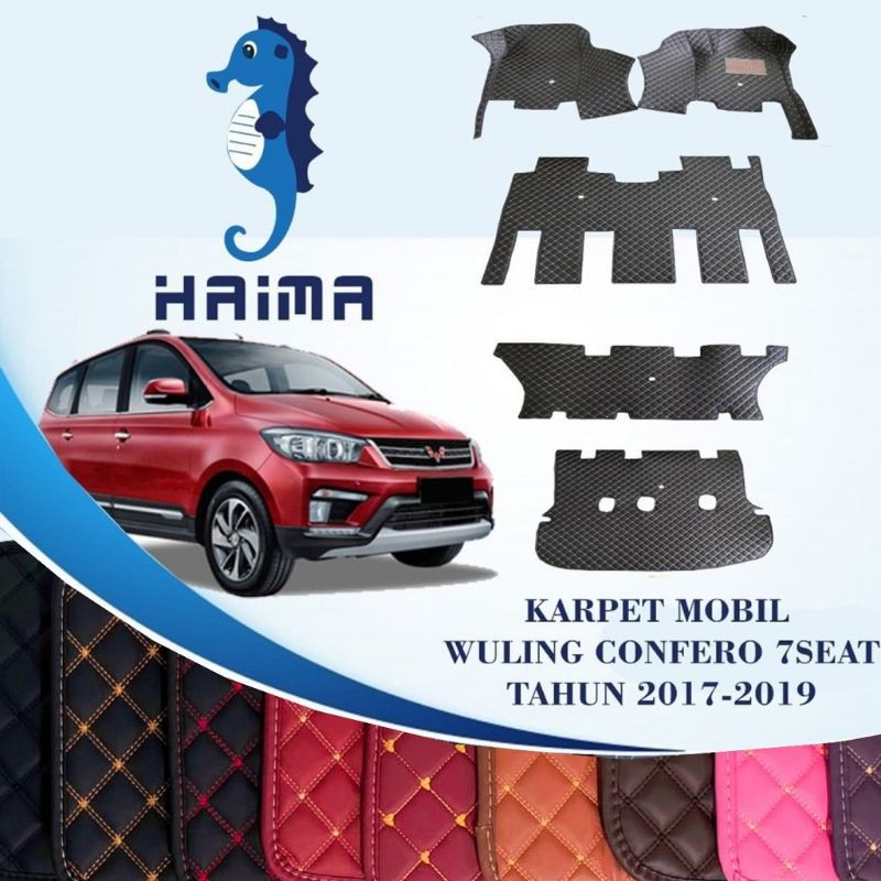 Karpet Mobil Haima Wuling Confero 2017-2021 Depan sampai bagasi