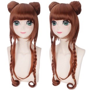 LOL-152 wig rambut palsu lolita cosplay fun bun twintail cina