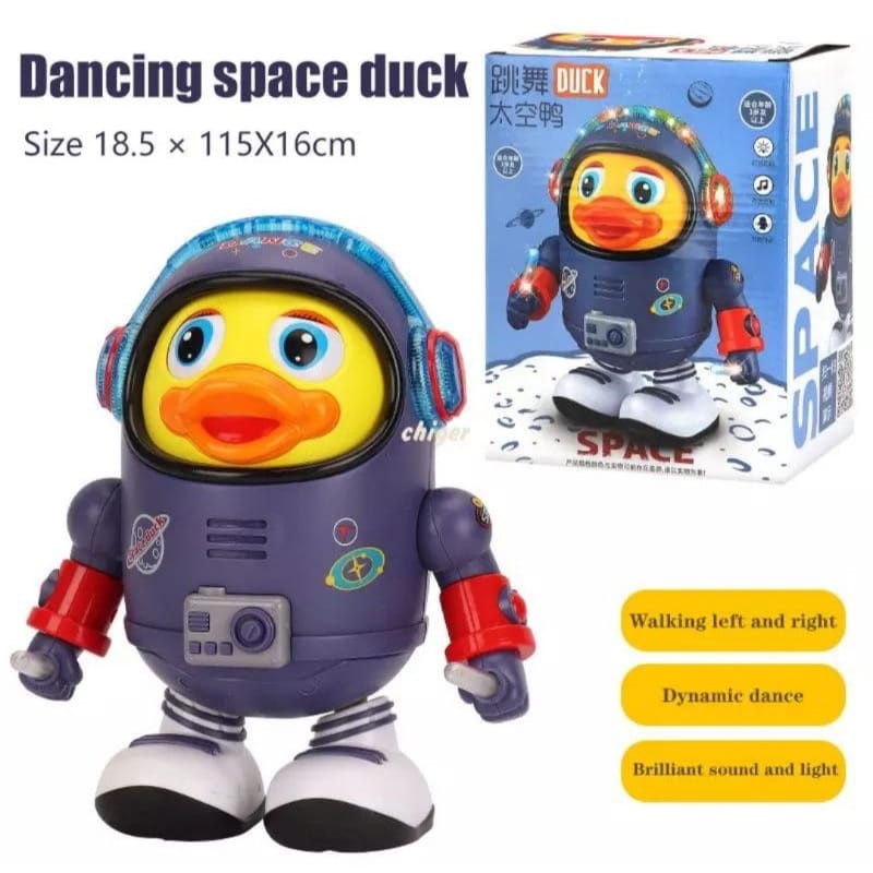 Mainan Anak Bebek Dance Music Astronot