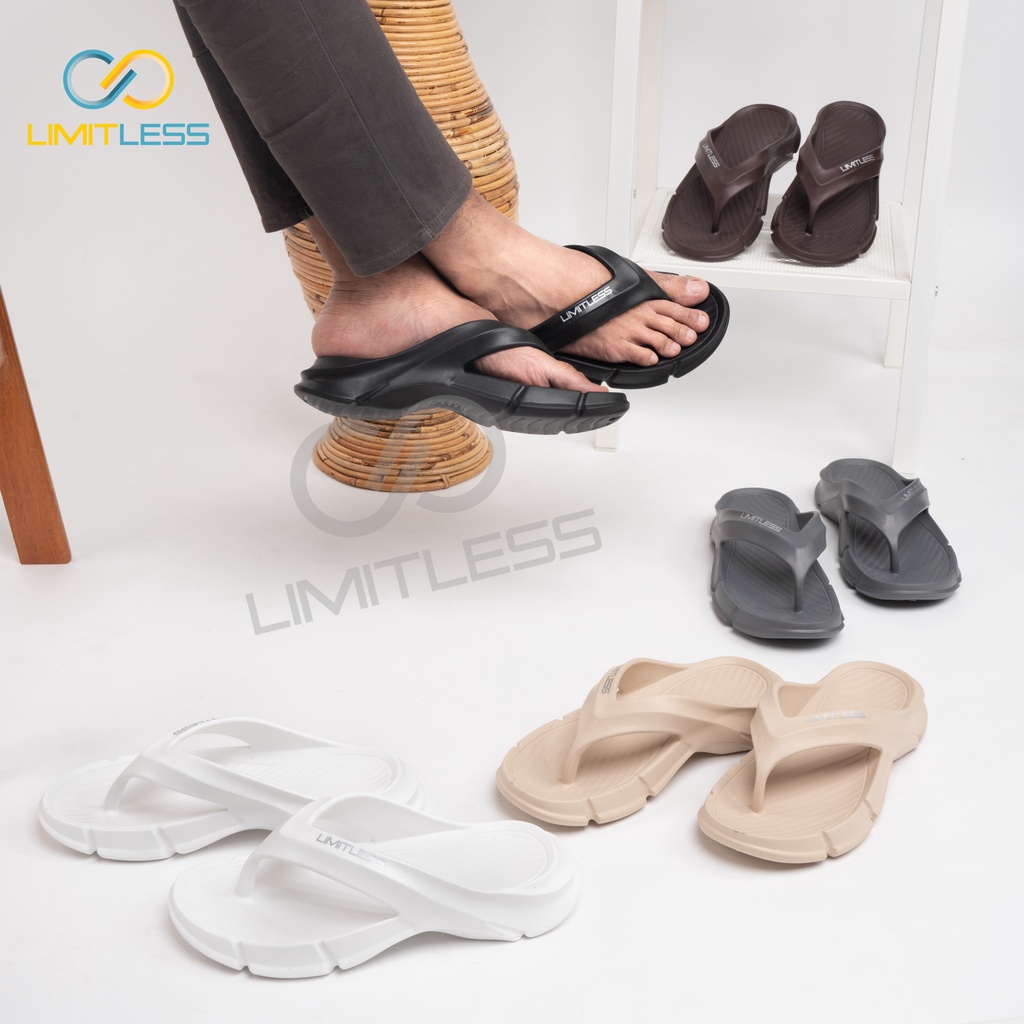 Sandal Jepit Pria Limitless Nyaman Sendal Japit Cowok Karet EVA Trendy Sandal Pria Distro Phylon Murah Awet