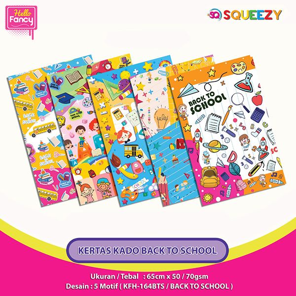 

Kertas Kado SQUEEZY 50 Lembar 5 Motif Campur 1 Tema / Bungkus Kado