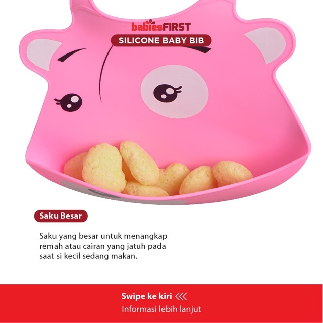 Babies First Slaber Karet - Baby bibs/Celemek makan anak