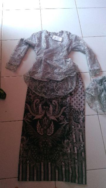 (termurah - Ori _6 Warna) Batik Couple Andhini Kebaya Couple Brukat Anabel - Bs073 Kebaya Modern