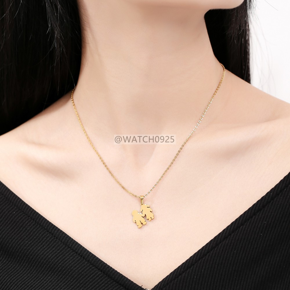 【CELEB】Simple  Pendants Necklaces Women Man Charm Collar Jewelry Korean Design Romantic Choker S79