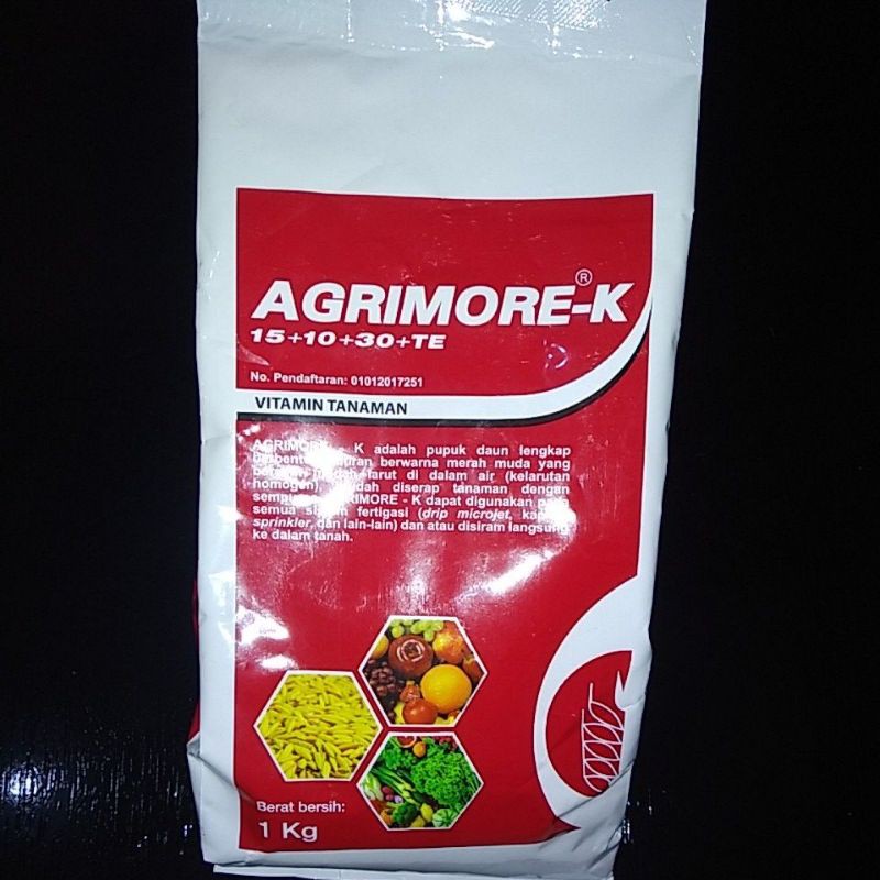 Jual Pupuk Agrimore-K 15+10+30+TE @ 1 Kg | Shopee Indonesia