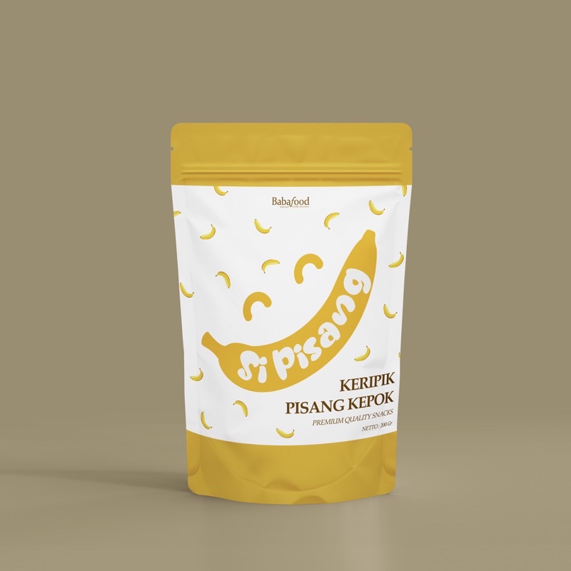 

Keripik Pisang Kepok Manis Asli Si Pisang Banana Chips Camilan 200gr