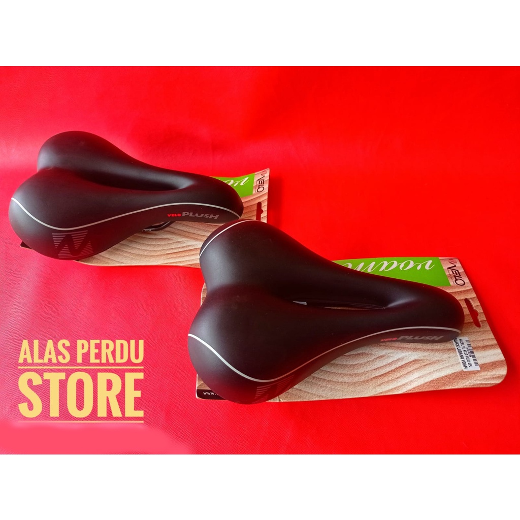 Sadel Velo Plush 4110 Ada Lubang, Sadel Sepeda Velo Empuk dan Nyaman