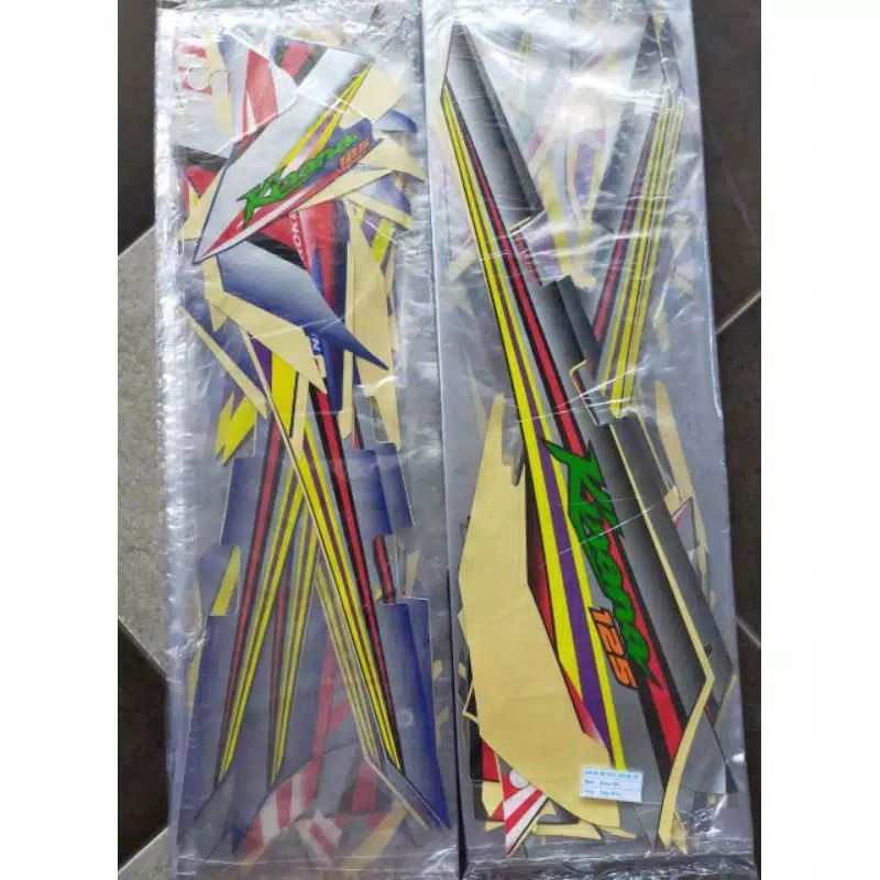 Striping Honda KIRANA 2005 Hitam & Biru