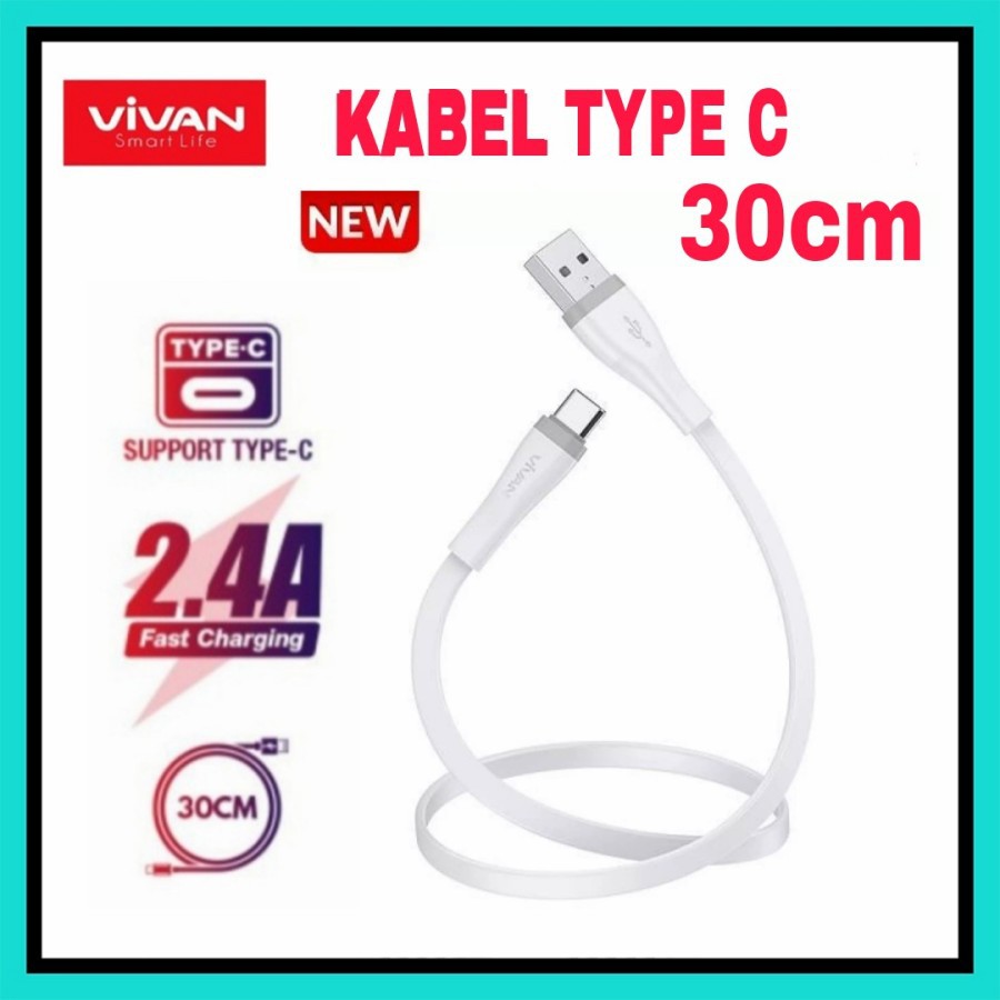 Kabel Data Type C 30cm - Kabel Usb C Fast Charging SC30