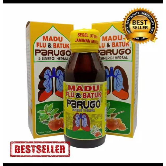 Madu PARUGO Flu &amp; Batuk Asli Original