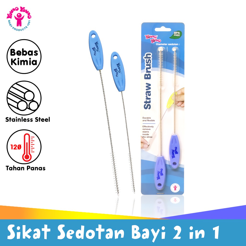 sikat sedotan young young / straw brush 717