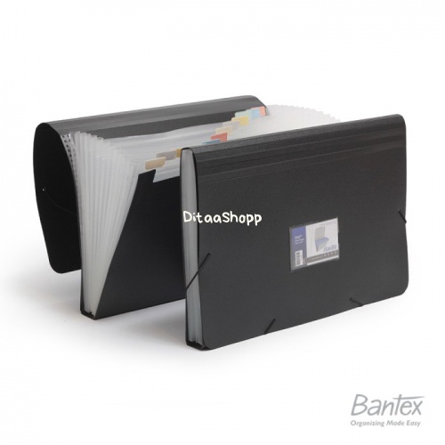 

Bantex Expanding File Folio Black #3601 10 038