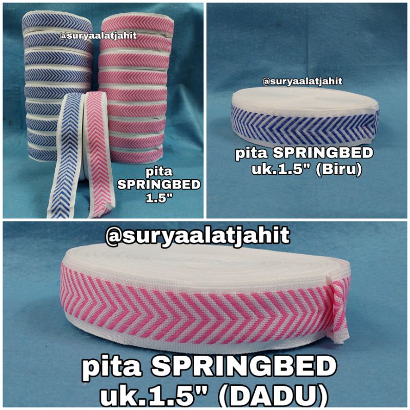 Pita SPRINGBED uk.4cm isi @53y =Rp.26.000/1rol