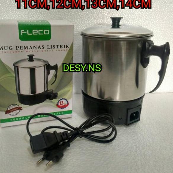 ✪BIG ⚡ALE✪TEKO LISTRIK STAINLESS FLECO/MUG PEMANAS LISTRIK FLECO/ELECTRIC HEATING CUP FLECO