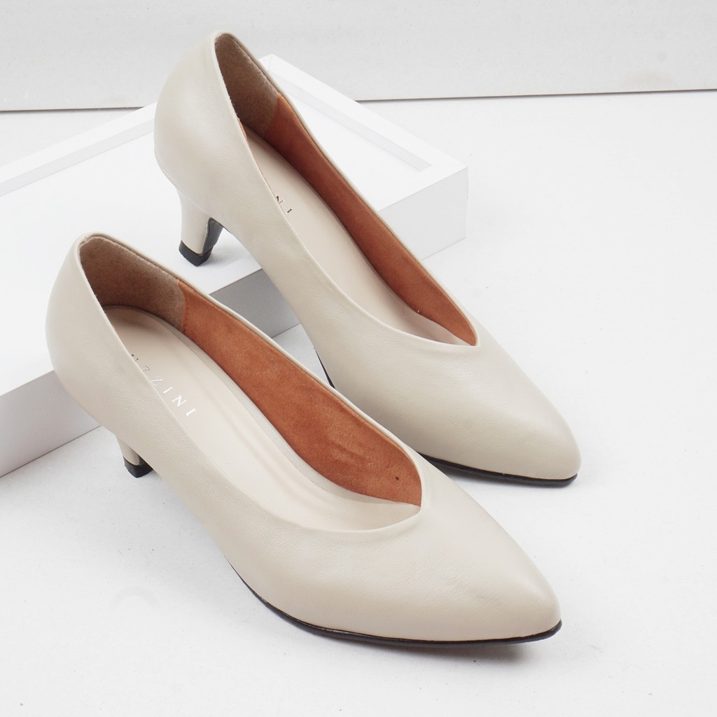 Captain Plaza - Guzzini Mn 518 - Sepatu Heels Polos 5Cm Wanita-2