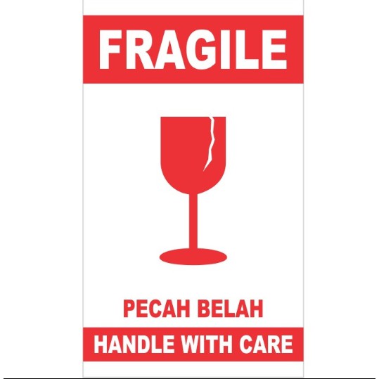 Jual STICKER ANTI PECAH / STICKER FRAGILE (DISARANKAN BELI U/ BRG BS ...