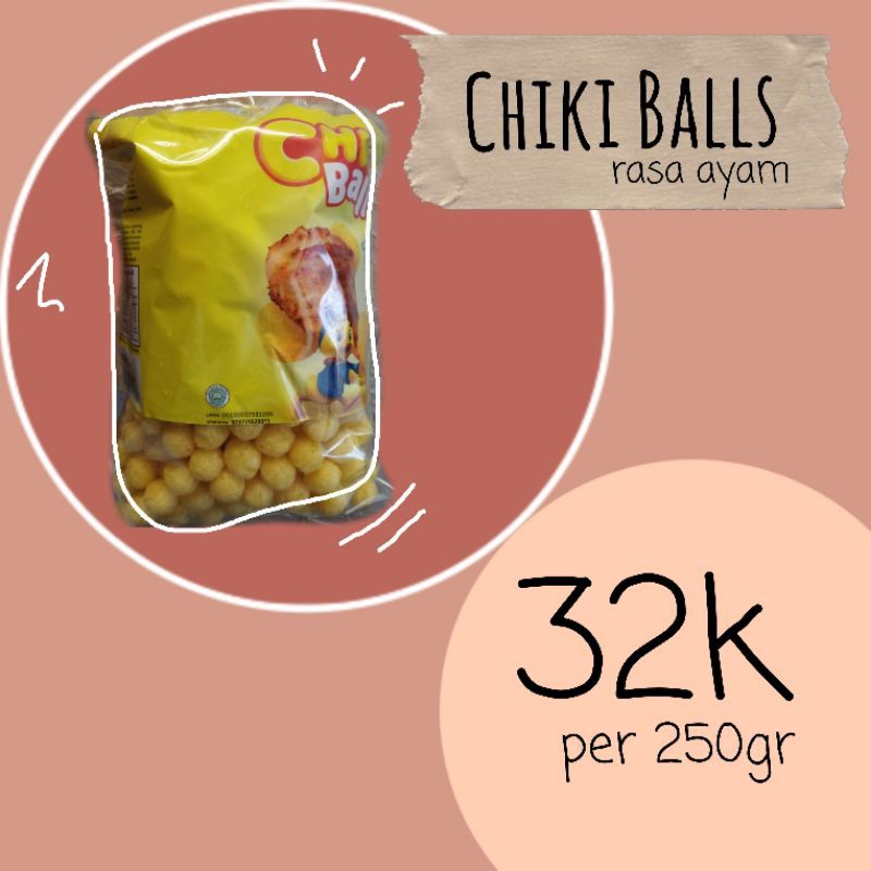 

CHIKI BALLS RASA AYAM Snack Kiloan (250gr)