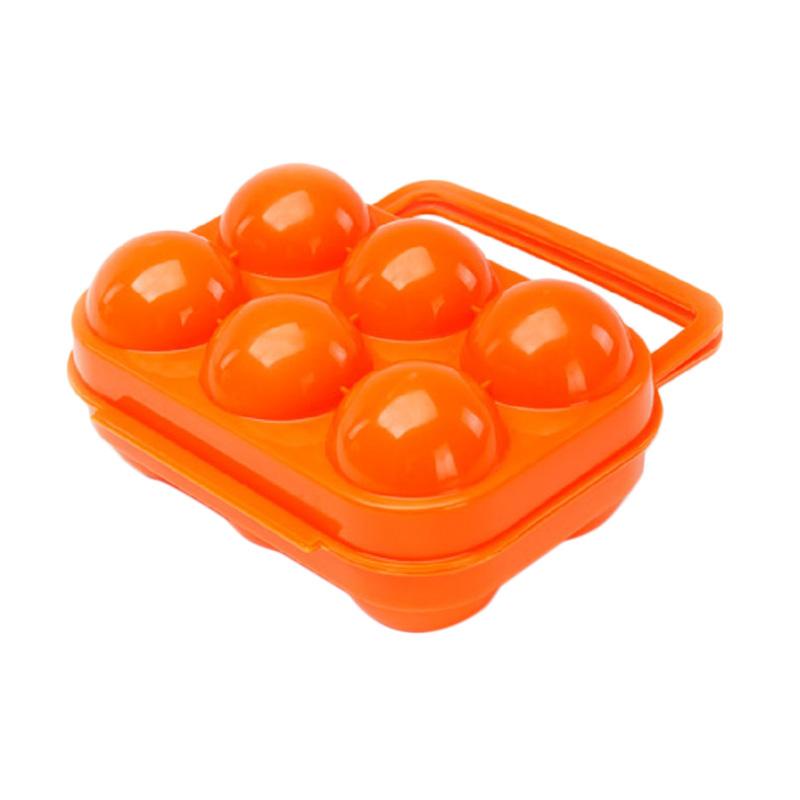 Egg Holder Case isi 6 tempat telur outdoor camping