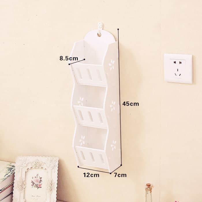 RAK GANTUNG SUSUN 3 in 1 SHABBY RACK VINTAGE HOLDER HIASAN DINDING WALL dekorasi interior rumah home