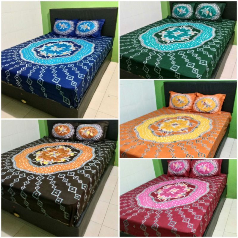 SPREI BATIK CAP / SPREI BATIK PEKALONGAN TRADISIONAL BATIK