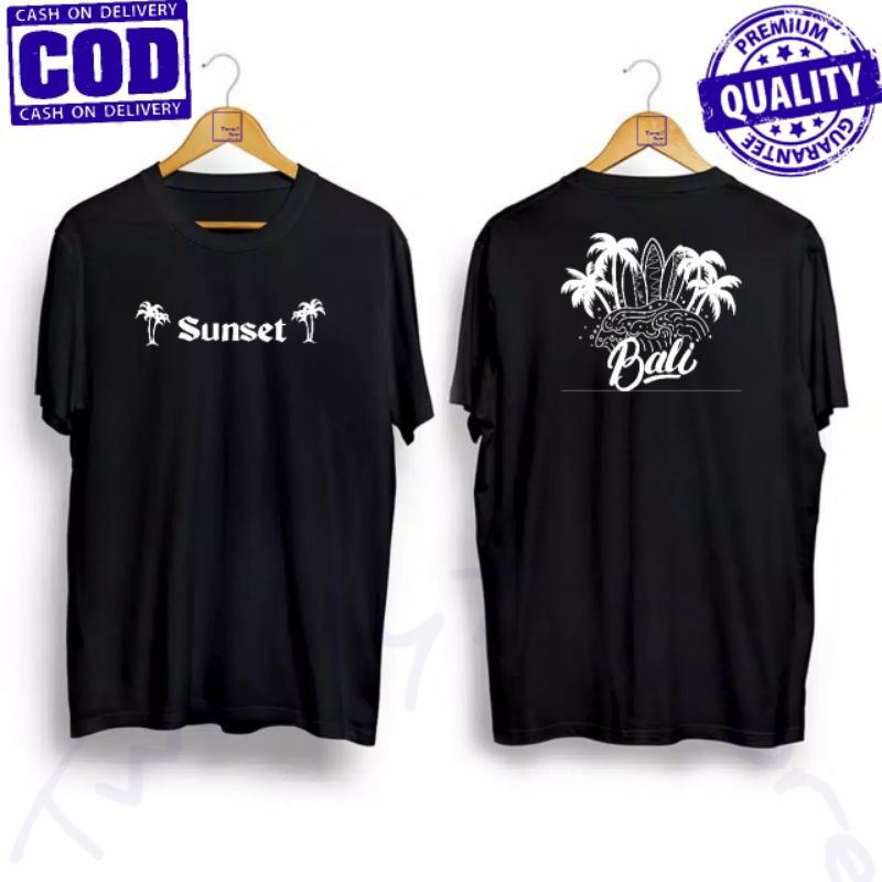 KAOS DISTRO PREMIUM SUNSET BALI BAJU DISTRO COWOK CEWEK