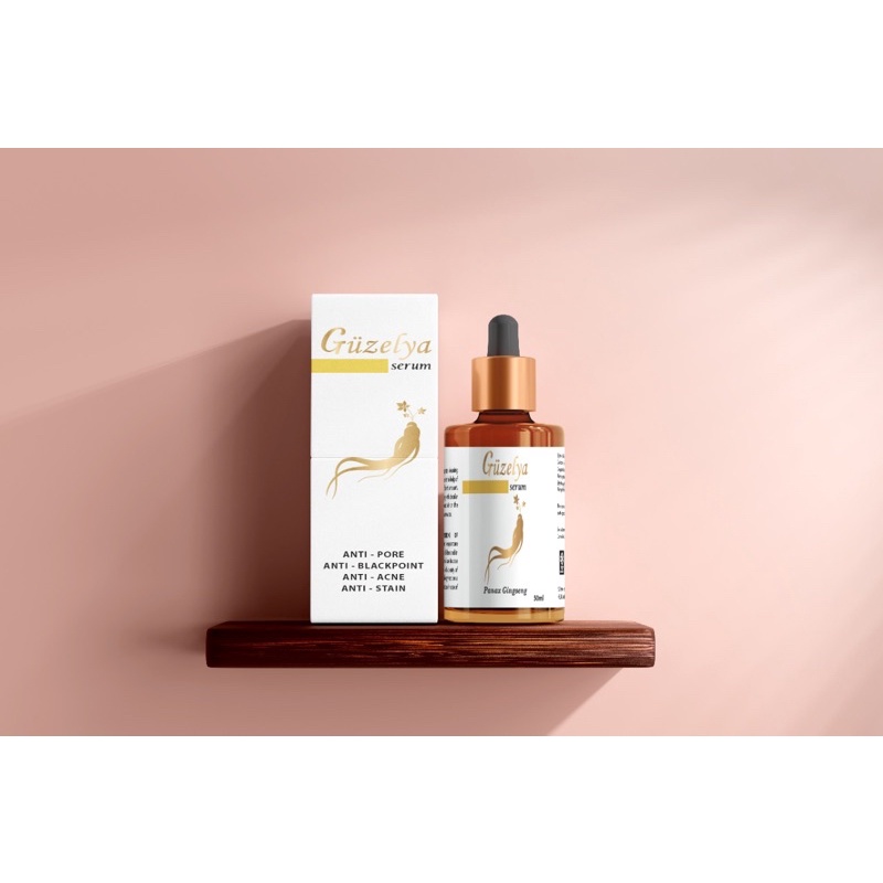 GUZELYA SERUM WITH PANAX GINGSENG | SERUM WAJAH | PERAWATAN KULIT WAJAH