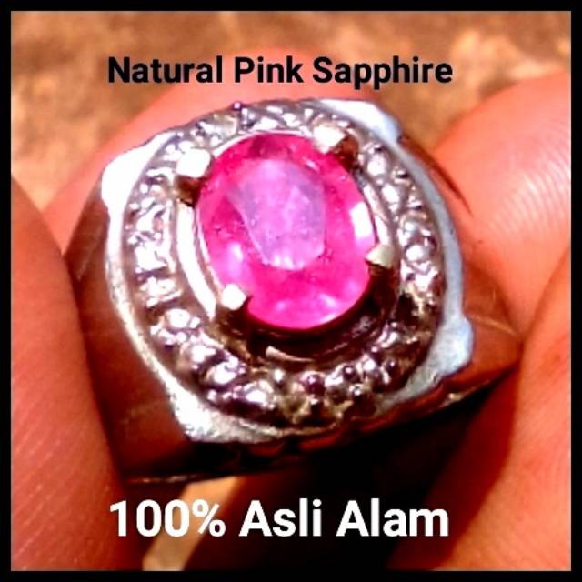 BATU SAFIR ASLI NATURAL PINK SAPPHIRE ASLI ALAM HOT LUSTER
