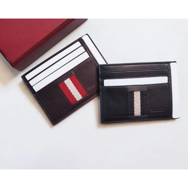 bally card holder original dompet kartu pria authentic BALLY asli