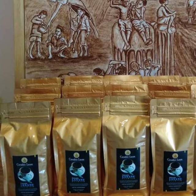 

Kopi bubuk robusta lanang cangkir laras