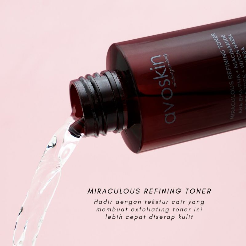 AVOSKIN - Miraculous Refining Exfo Toner and Brightening Skin