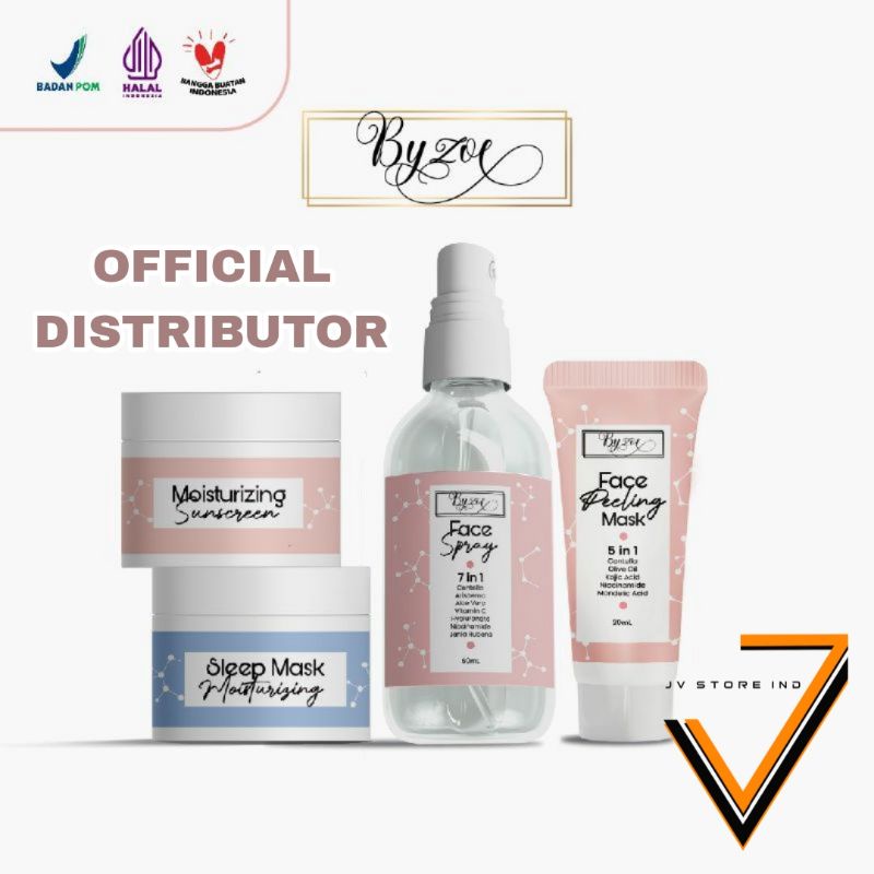 Byzoe 5 in1 Korean Face Peeling Mask &amp; 7 in 1 Face Spray BPOM