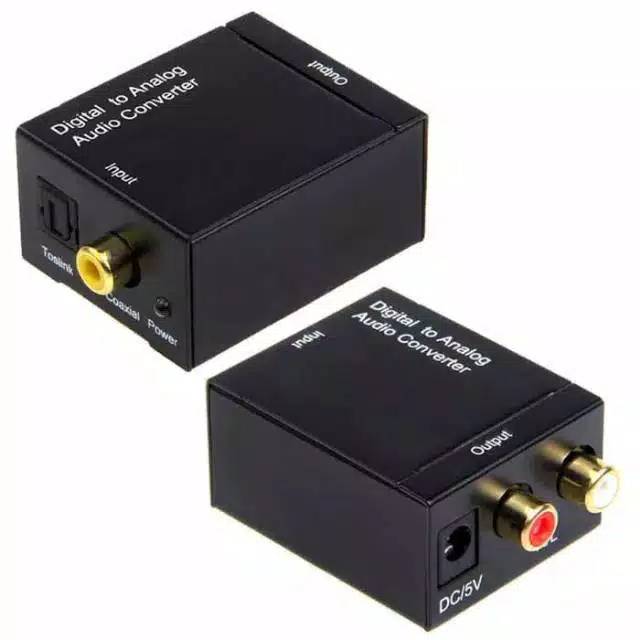 [COD]  SATU PAKET LENGKAP CONVERTER AUDIO DIGITAL TO ANALOG OPTIK/TOSLINK TO RCA + KABEL OPTIK AUDIO VENTION 1 METER + KABEL RCA 3 KE 3 / BISA KE SPEKER AKTIF AMPLIFIER ORIGINAL