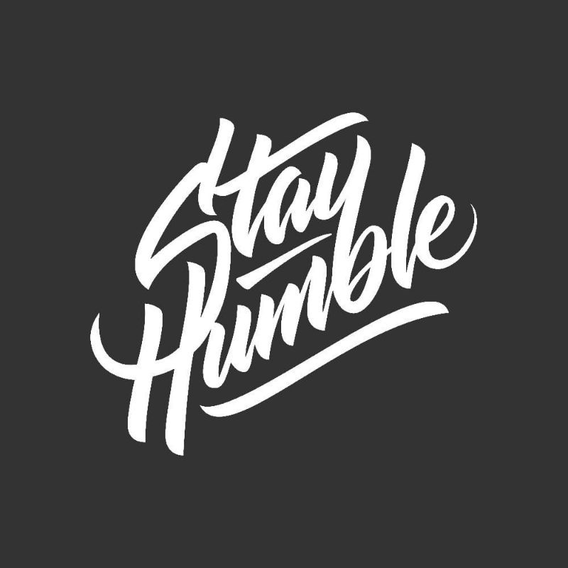 STICKER STAY HUMBLE MOTOR LAPTOP MOBIL CUTTING