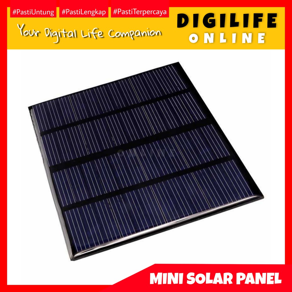 Mini Star Solar Panel 12V 1.5W Panel Surya Kecil Tenaga Matahari