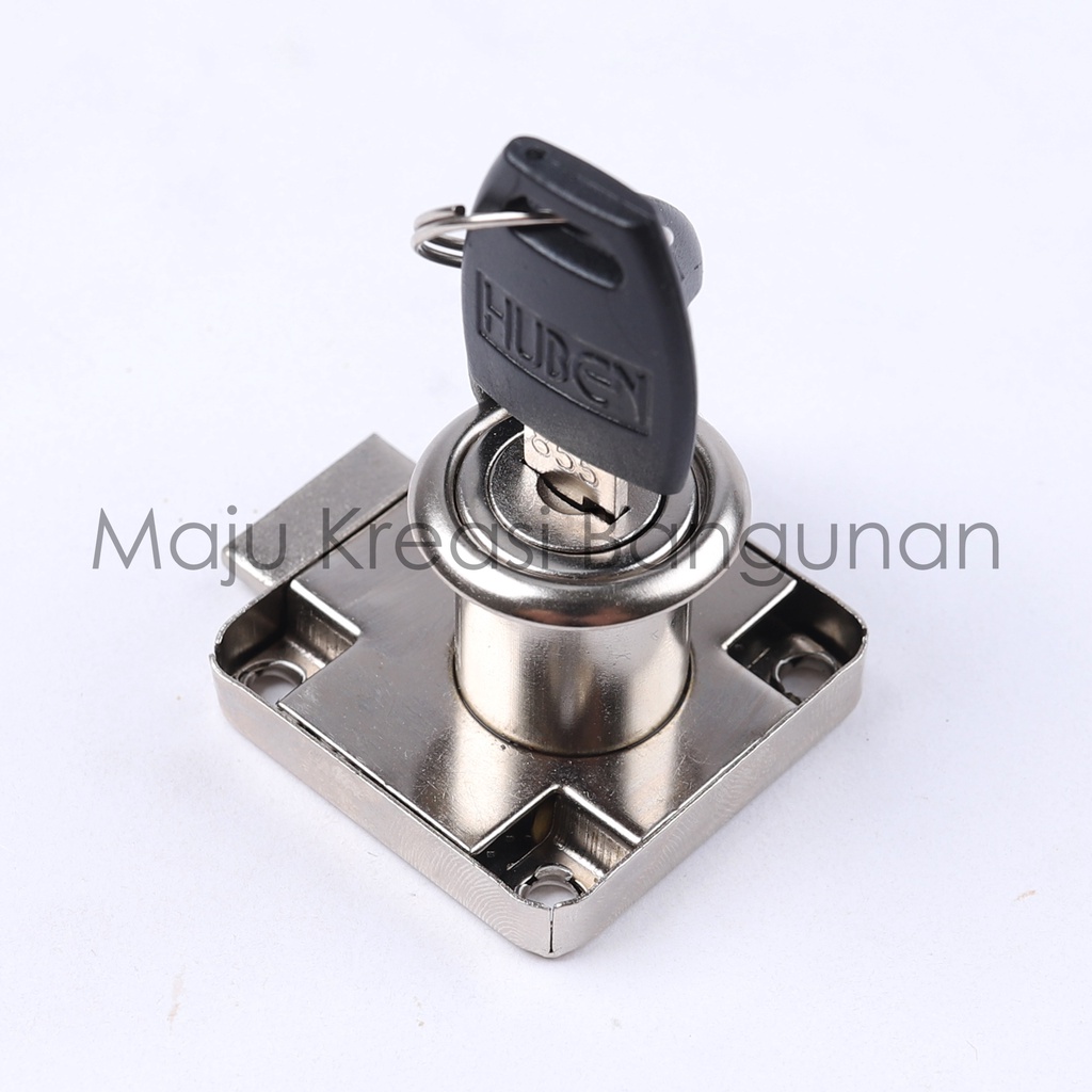 Kunci Laci Huben M2 HM 181-22 Lemari HM181 Panjang 2Cm Drawer Lock 22Mm 2 Buah Anak Kunci