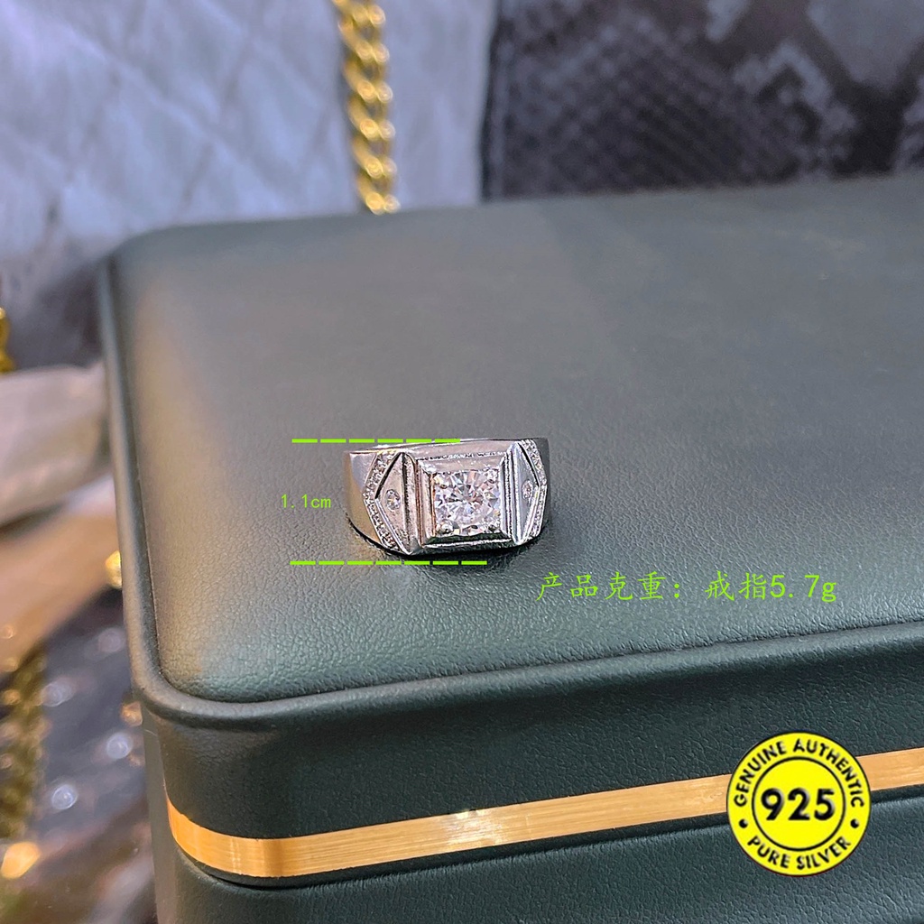 Cincin Model Terbuka Dapat Disesuaikan Desain 2 Karat Untuk Pria