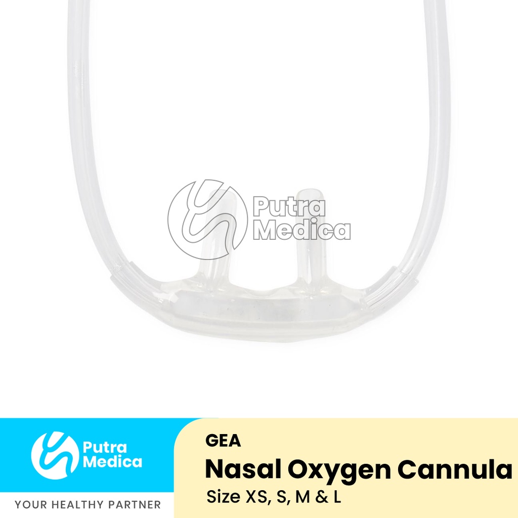 Gea Nasal Oxygen Cannula Dewasa [Warna Random] / Selang Kanul Oksigen O2