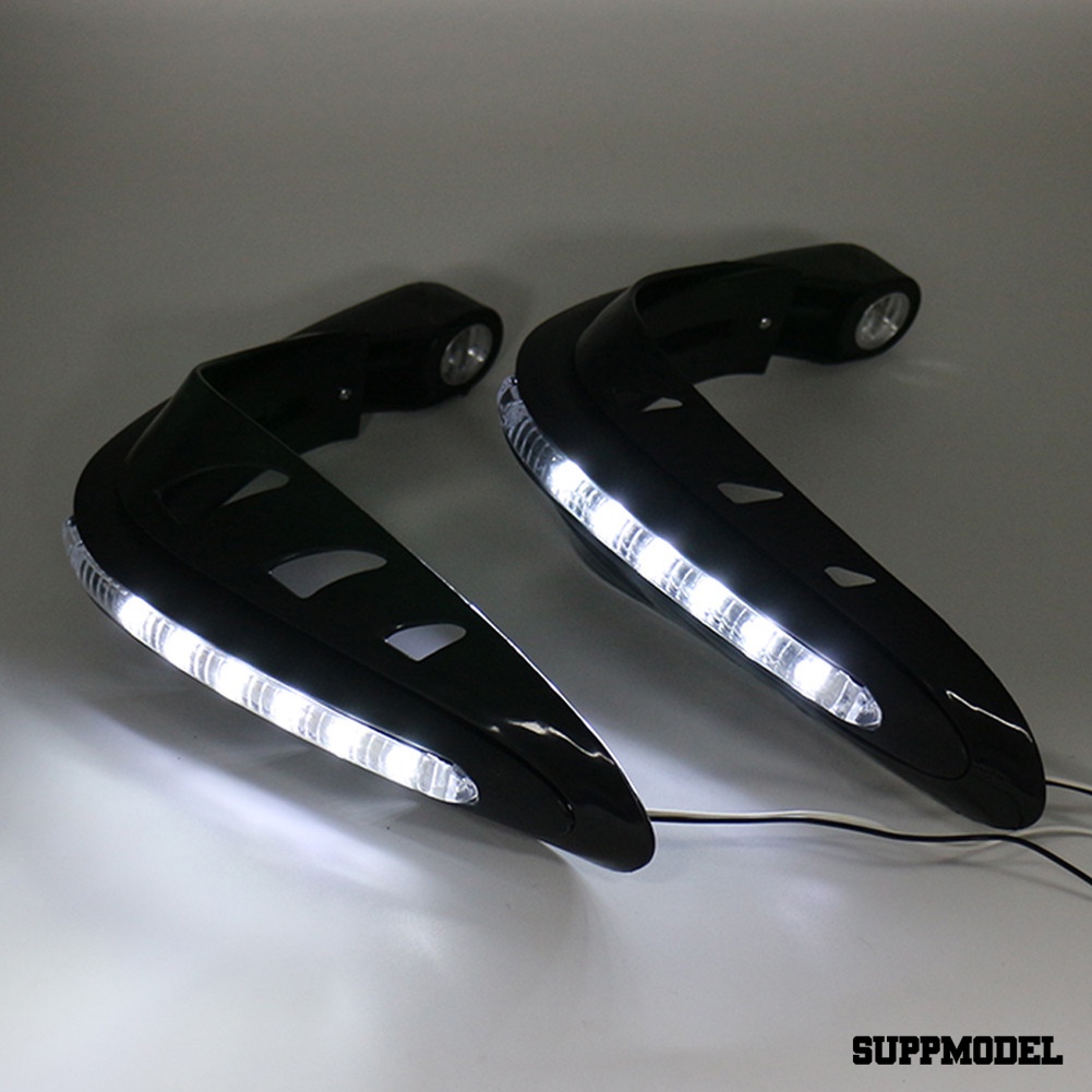 Spm 2pcs Pelindung Tangan Stang Motor Dengan Lampu Led