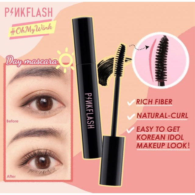 [BPOM] PINKFLASH E08 OILPROOF CURL MASCARA #OhMyWink